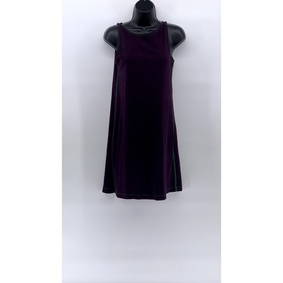 AJ ANDREA JOVINE Women's Purple-Green Scoop-Neck Knit A-Line Knee Dress SZ S - Picture 1 of 10
